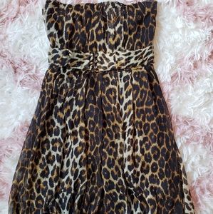 Animal Print Mini Dress